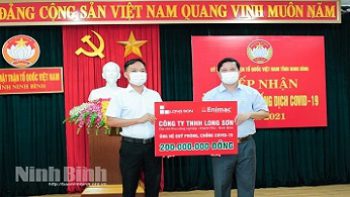 Công ty TNHH Long Sơn ủng hộ công tác phòng, chống đại dịch COVID-19.